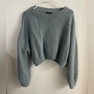 Love Tree Soft Blue Crew Neck Sweater